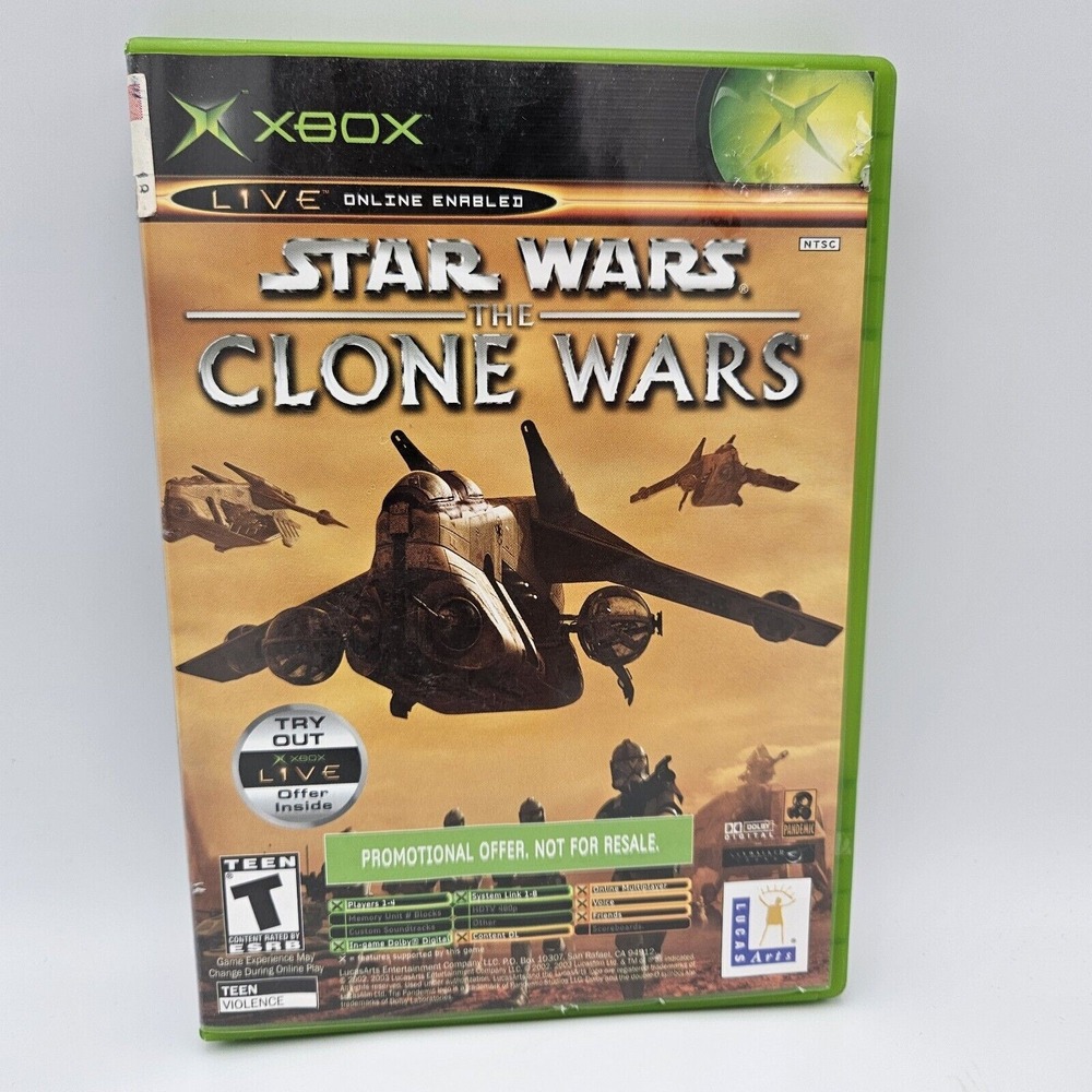 Star Wars Clone Wars Tetris Worlds ORIGINAL Microsoft Xbox 2003 Complete Box CIB